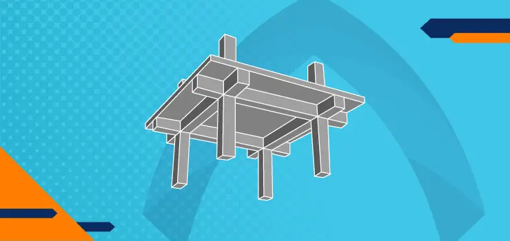 Vector de una losa maciza construida en dos direcciones