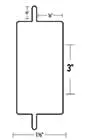 Perfil para puerta K-300
