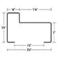 Perfil para puerta M-225