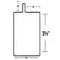Perfil para puerta P1250