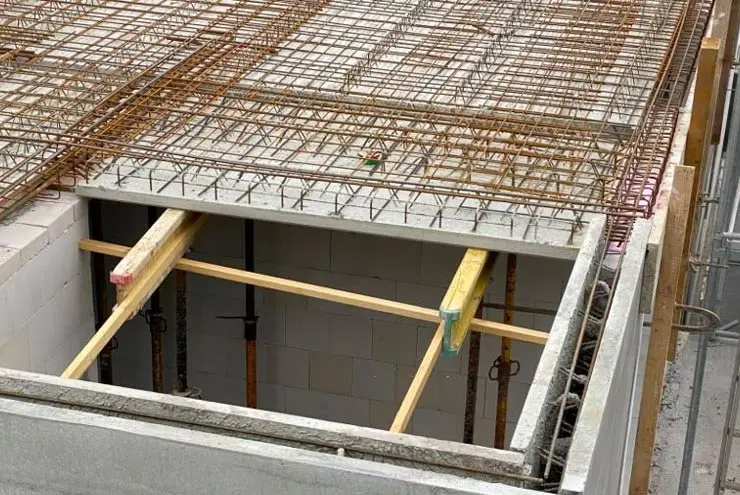 Emparrillado para construcción de losa maciza de concreto armado