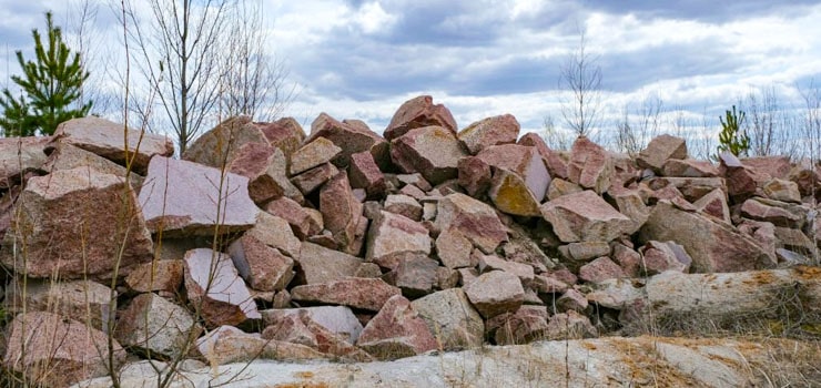 Piedra braza para mampostería de piedra en terreno
