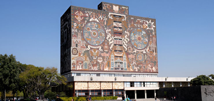 Plano general de la Biblioteca Central de la UNAM - Arquitectura moderna