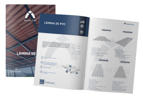 Lamina de pvc catalogo mockup