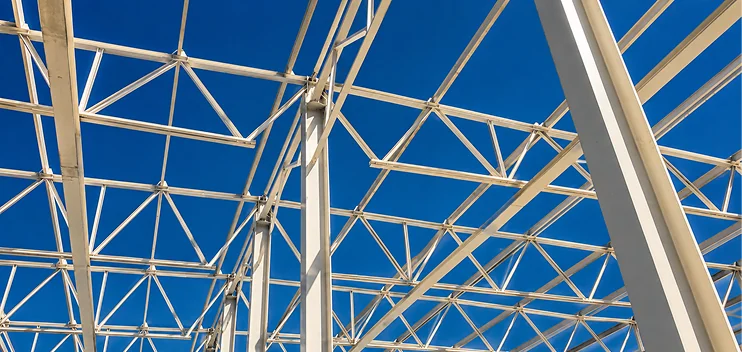 Estructura de acero a base de vigas IPR
