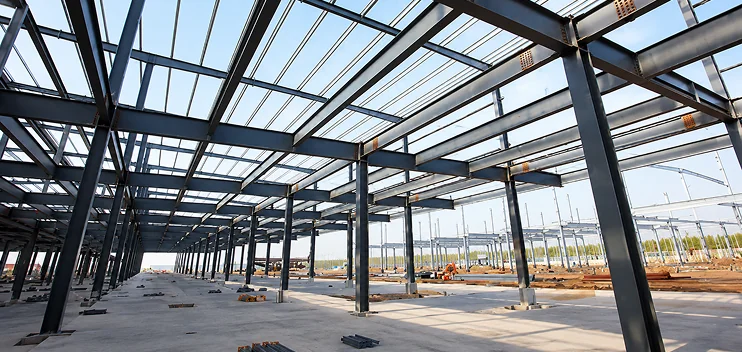 Estructura de acero estructural de gran magnitud
