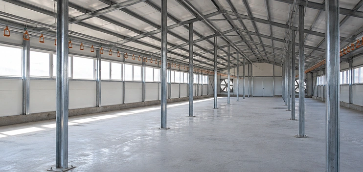 Estructura industrial con perfil monten