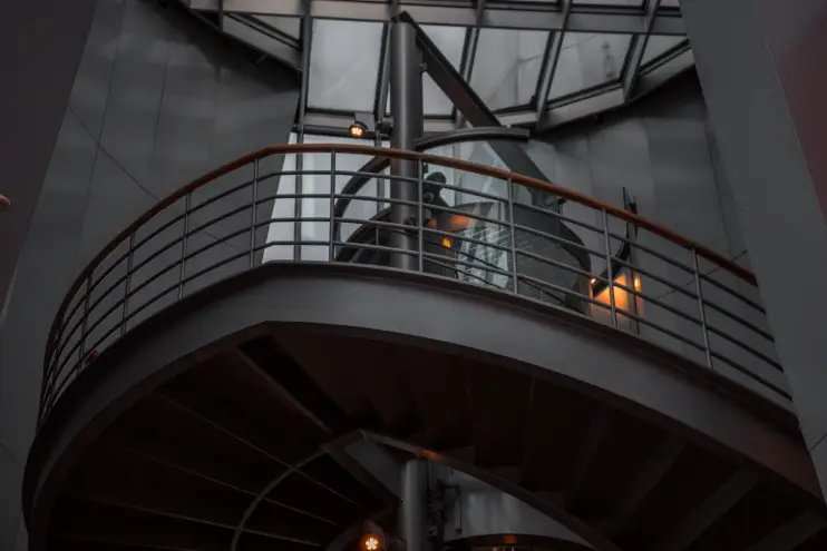 Barandal de herrería para escalera interior