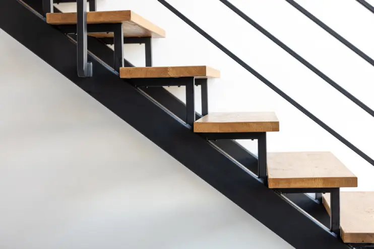 Herrería para escalera metálica de diseño moderno