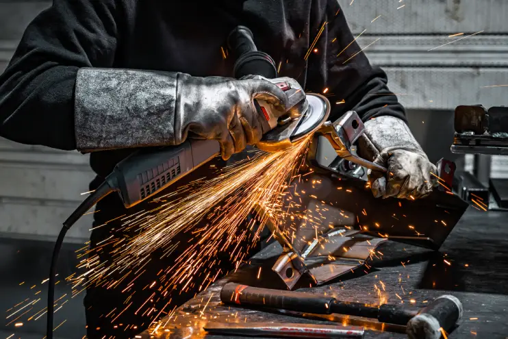 Estructura de herrería fabricada con perfiles de acero