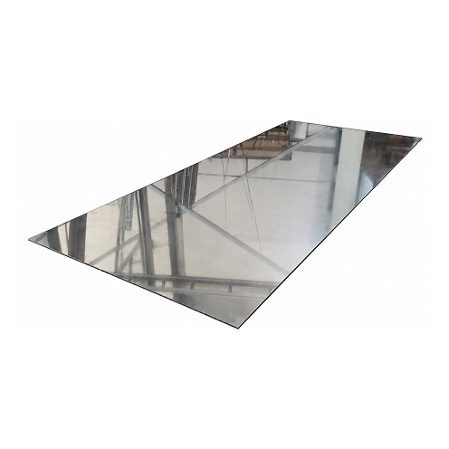 placa de aluminio lisa con acabado brillante 1